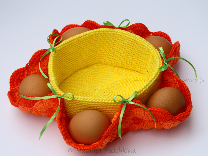 Osterkorb 'Bl&uuml;mchen' f&uuml;r Eier und S&uuml;&szlig;igkeiten