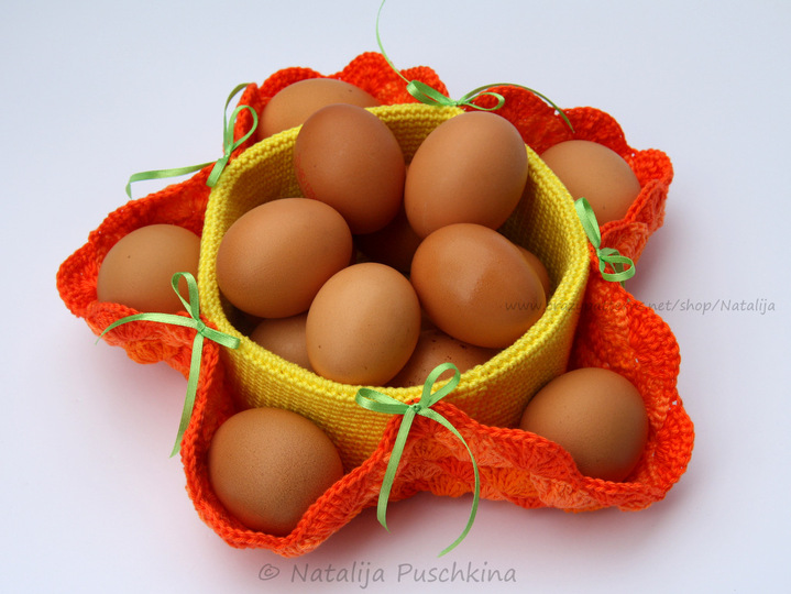 Osterkorb 'Bl&uuml;mchen' f&uuml;r Eier und S&uuml;&szlig;igkeiten