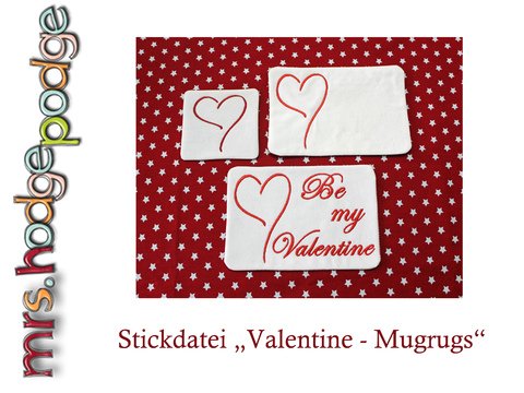 Stickdatei Ith Valentine - Mugrugs