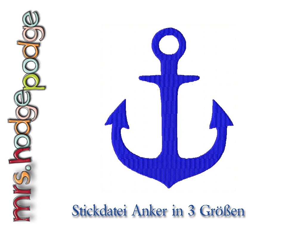 Stickdatei Anker in 3 Größen - Bild 3