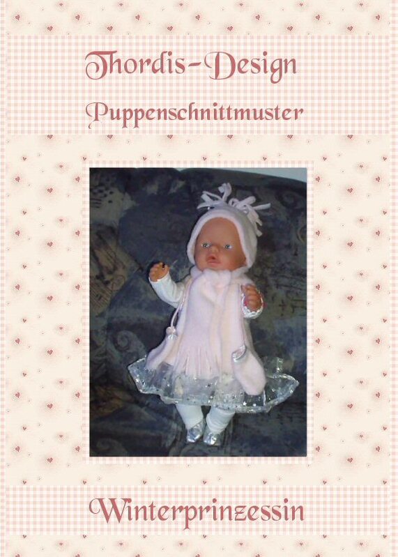 6 Schnittmuster für Puppen - Winterprinzessin