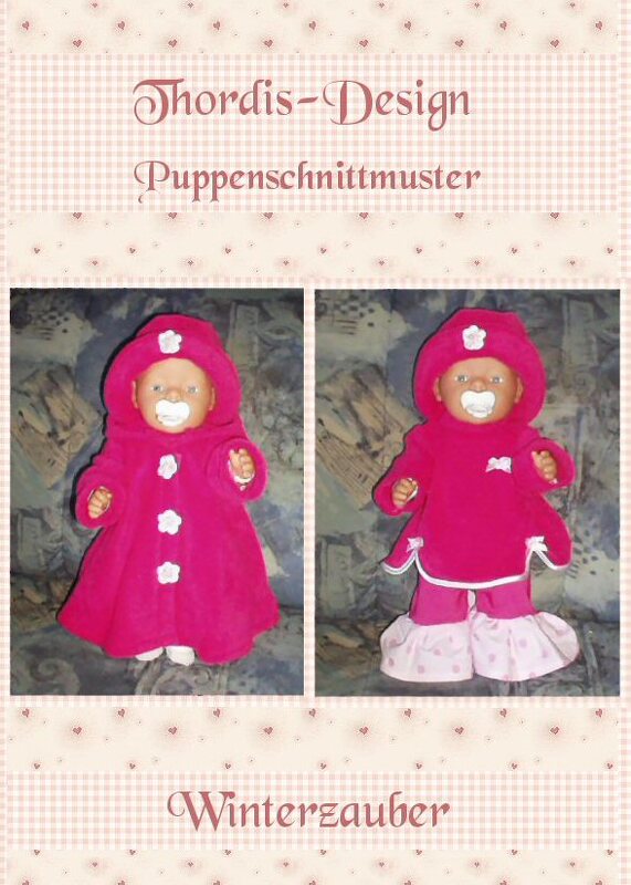 4 Schnittmuster für Puppen - Winterzauber