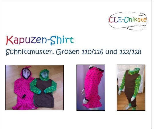 Kapuzen-Shirt, Größen 110/116 und 122/128