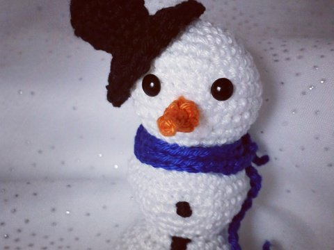Häkelanleitung Haekelicious Schneemann