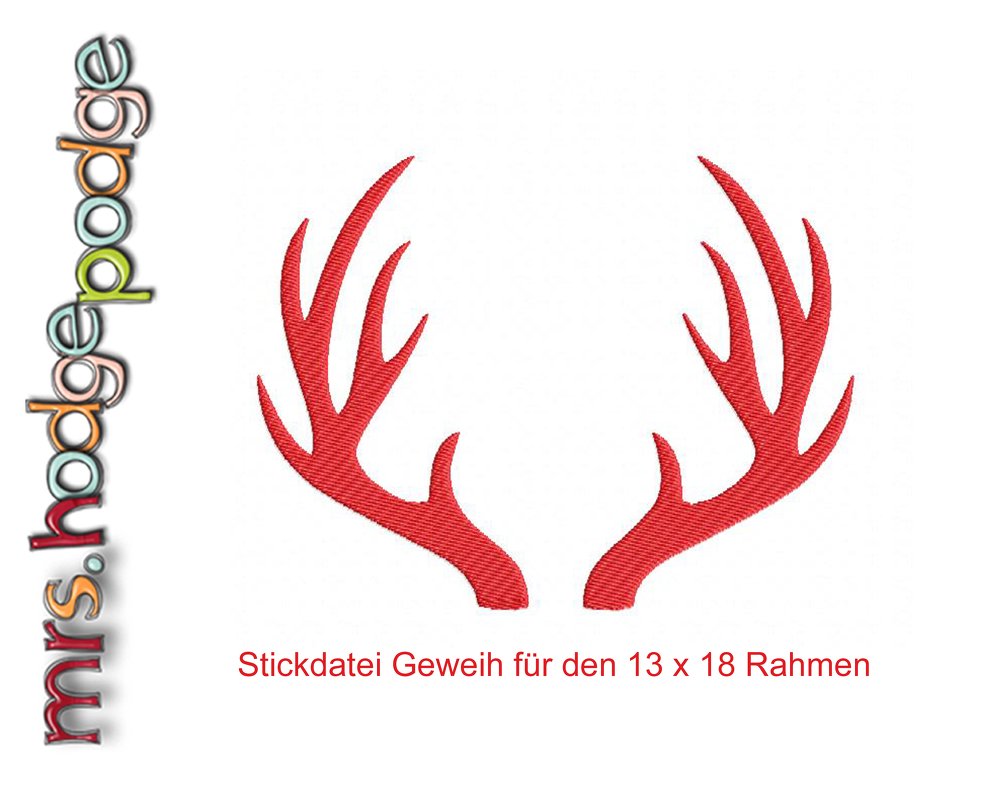 Stickdatei Geweih