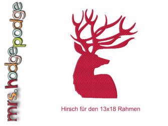 Stickdatei Hirsch - Bild 5