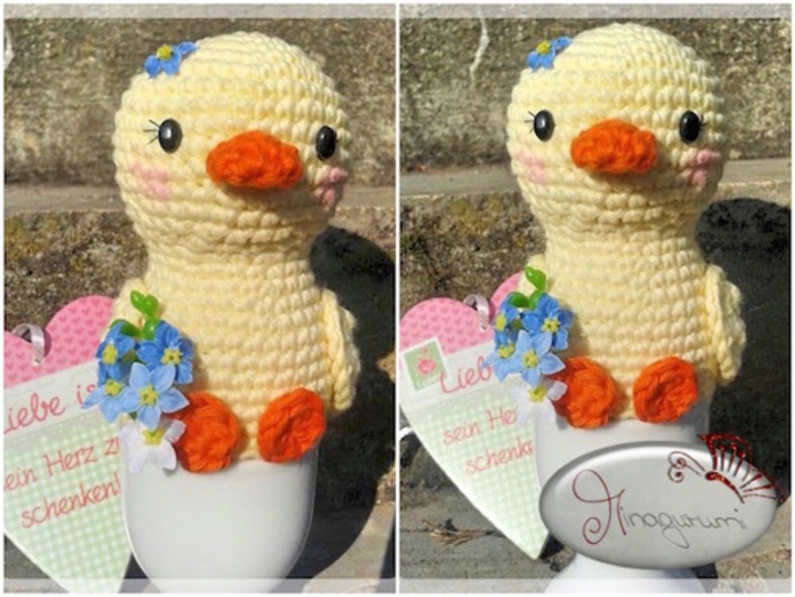 Häkelanleitung - Küken - Amigurumi oder Eierwärmer