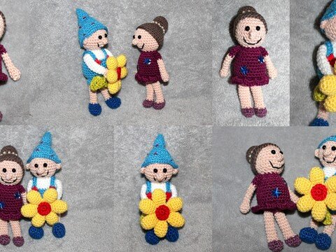 Häkelanleitung Frühlingselfen Päarchen