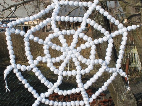 Häkelanleitung Spinnennetz