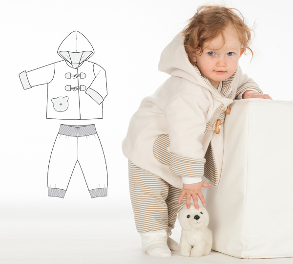 Schnittmuster Babyset BRIO + LUCCA – Anleitung 62/68–98/104