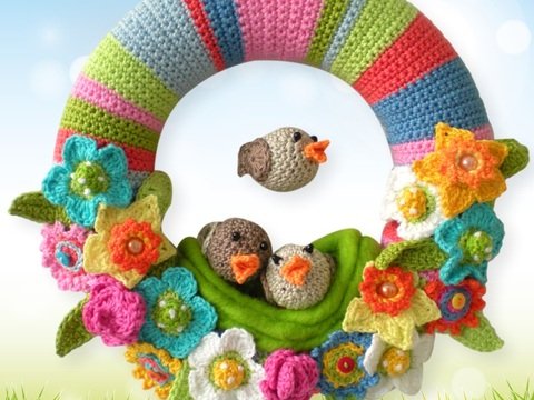 Türkranz Deko für Ostern, Frühling und Sommer