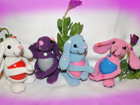 Eierwärmer Osternest Hasen