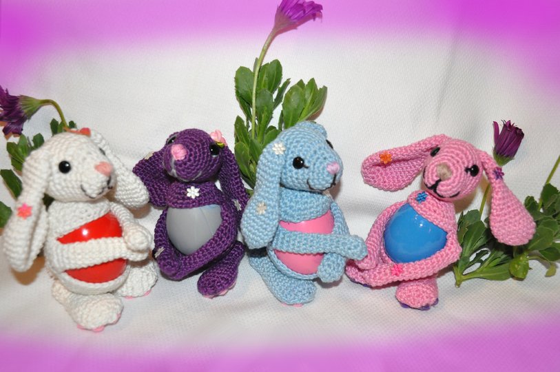 Eierwärmer Osternest Hasen