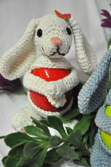 Eierwärmer Osternest Hasen