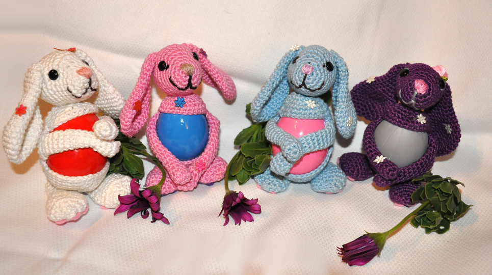 Eierwärmer Osternest Hasen