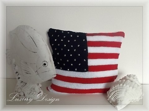 DIY Strickanleitung Kissen 40x40cm und 80x80 cm Long Island Style No2 