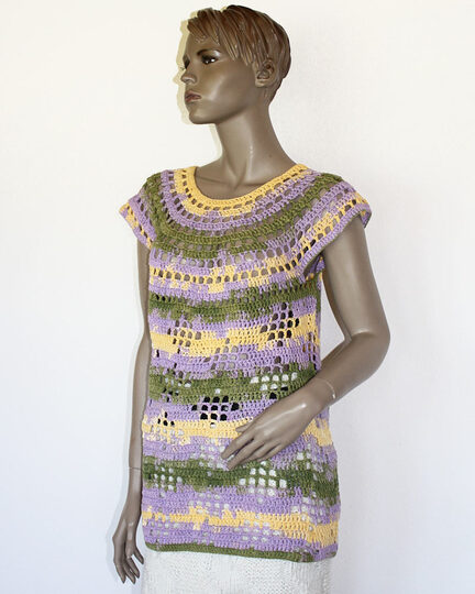 Häkelanleitung Longtop Shirt Gr. 38/40