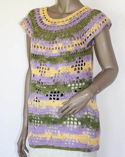 Häkelanleitung Longtop Shirt Gr. 38/40