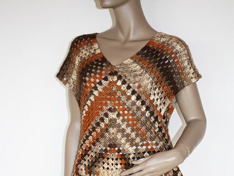 Häkelanleitung Tunika mit Zipfeln