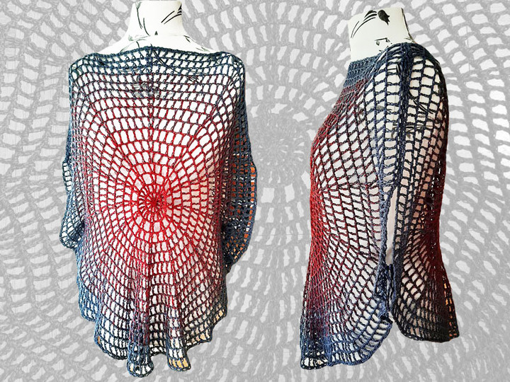 Häkelanleitung Netzshirt rund