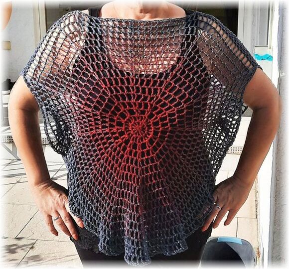 Häkelanleitung Netzshirt rund