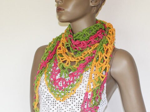 Häkelanleitung Großes Dreieckstuch