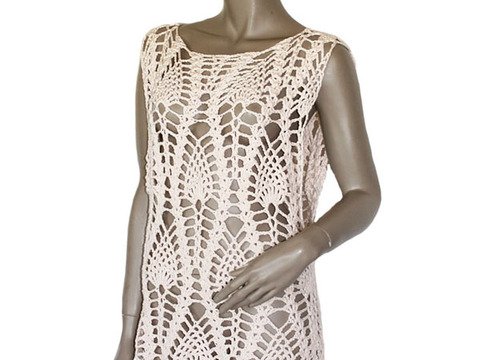 Häkelanleitung Minikleid Tunika Ananas