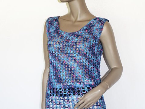 Häkelanleitung Minikleid Tunika 