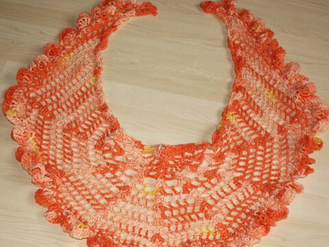 Häkelanleitung Halstuch mit Rüsche