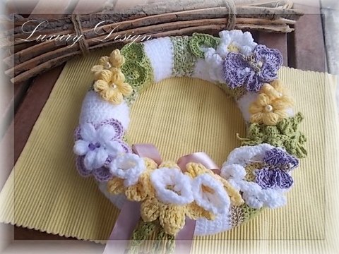 DIY Häkelanleitung Türkranz - Frühlingstraum No.1