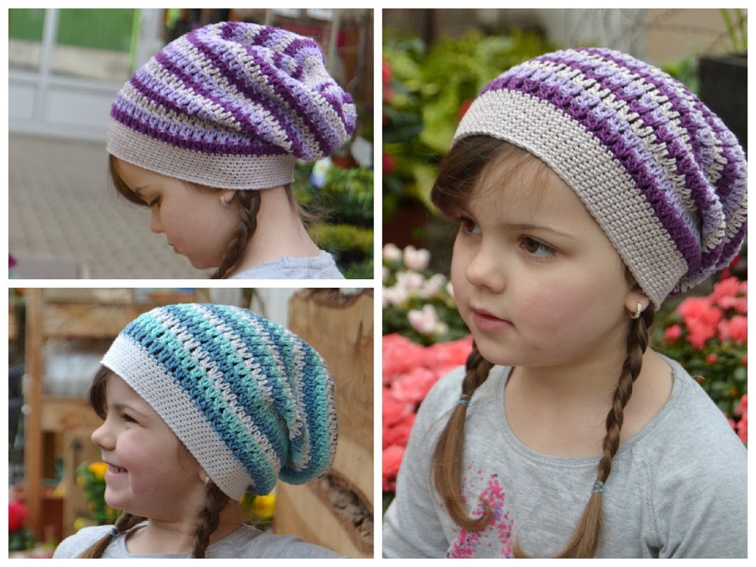 - SOPHIA - Frühlings / Sommer Beanie für alle Größen mit Größentabelle, super für Anfänger