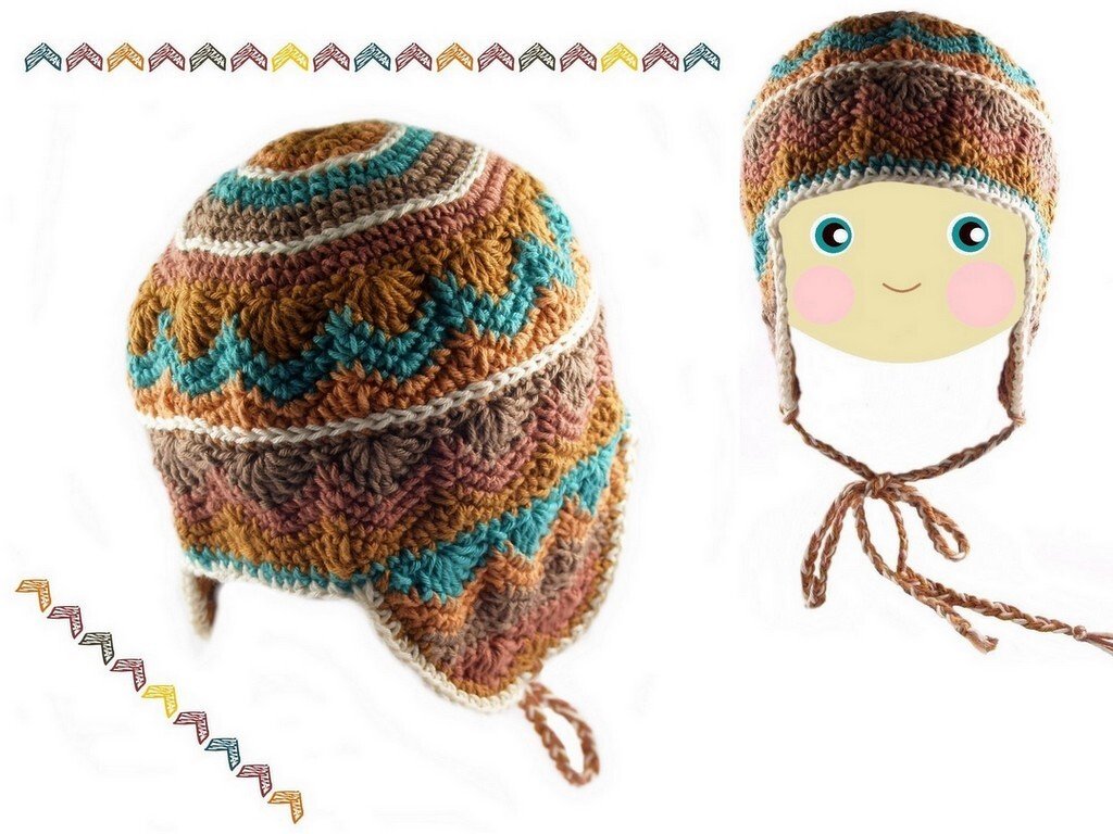 Häkelanleitung Babymütze "Inka"