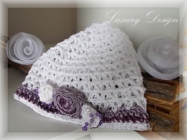 Häkelanleitung Kindermütze Grösse 40-54cm Kopfumfang Summer Design No.4 - Bild 3