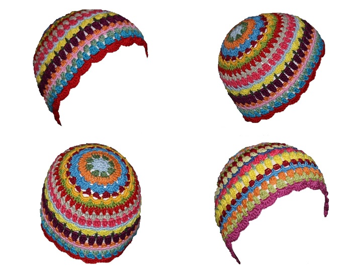 Häkelmütze Kunterbunt häkeln