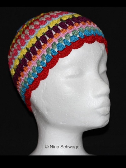 Häkelmütze Kunterbunt häkeln