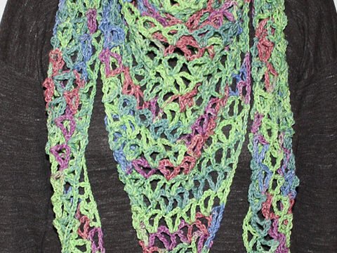 Häkelanleitung Großes Dreieckstuch Opal