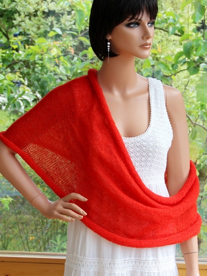 Loop Federleicht - auch als Bolero tragbar - Strickanleitung für Anfänger