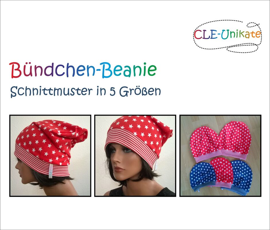 Bündchen-Beanie, 5 Größen