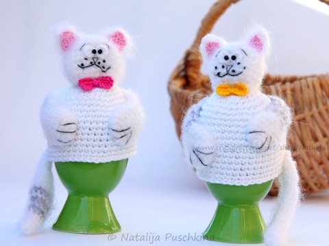 Eierwärmer 'Katze' - Häkelanleitung