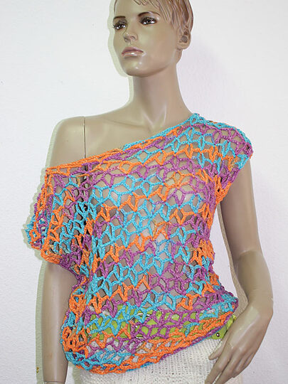 Häkelanleitung Sommer Shirt Netzshirt für alle Größen