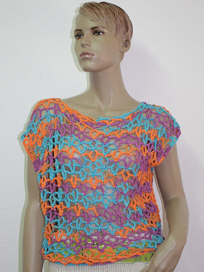 Häkelanleitung Sommer Shirt Netzshirt für alle Größen