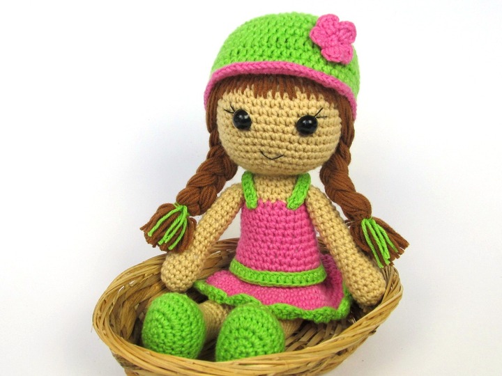 Mädchen Puppe Maria Häkelanleitung