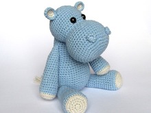 Kleines Nilpferd Timi Häkelanleitung