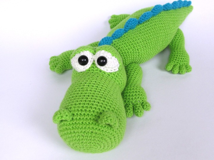 Krokodil Alfred PDF Häkelanleitung von DioneDesign