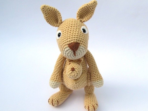 Känguru mit Baby PDF Häkelanleitung