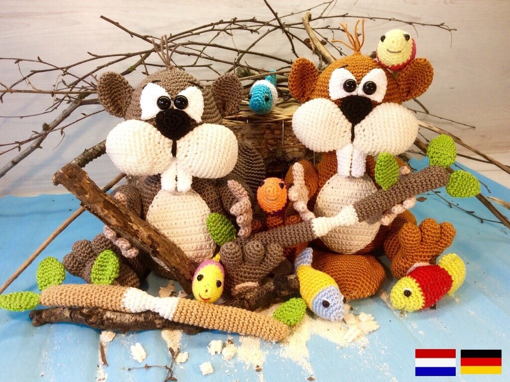 Kleiner Biber Hambi - Häkelanleitung von Diana´s kleiner Häkelshop