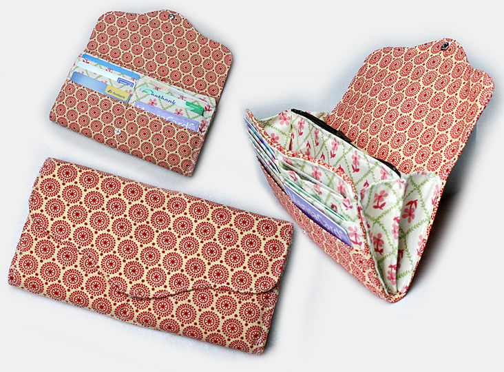 Nähanleitung Geldbörse Lotte nähen 