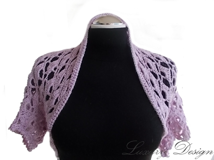 Häkelanleitung Bolero Größe S-XXXL Luxury Design No 23