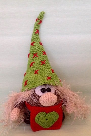 Wichtel Fusselbart - Häkelanleitung von Diana´s kleiner Häkelshop