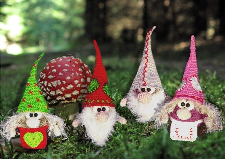 Wichtel Fusselbart - Häkelanleitung von Diana´s kleiner Häkelshop